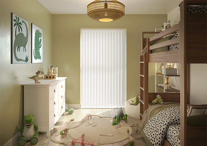 Shimmer (Blackout), Crystal White - Vertical Blind - Image 8